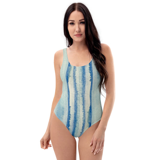 Climate Stripes One-Piece Swimsuit