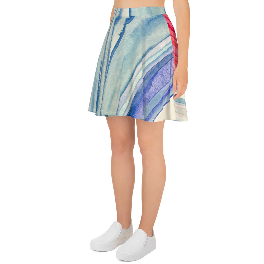 Climate Stripes Skater Skirt
