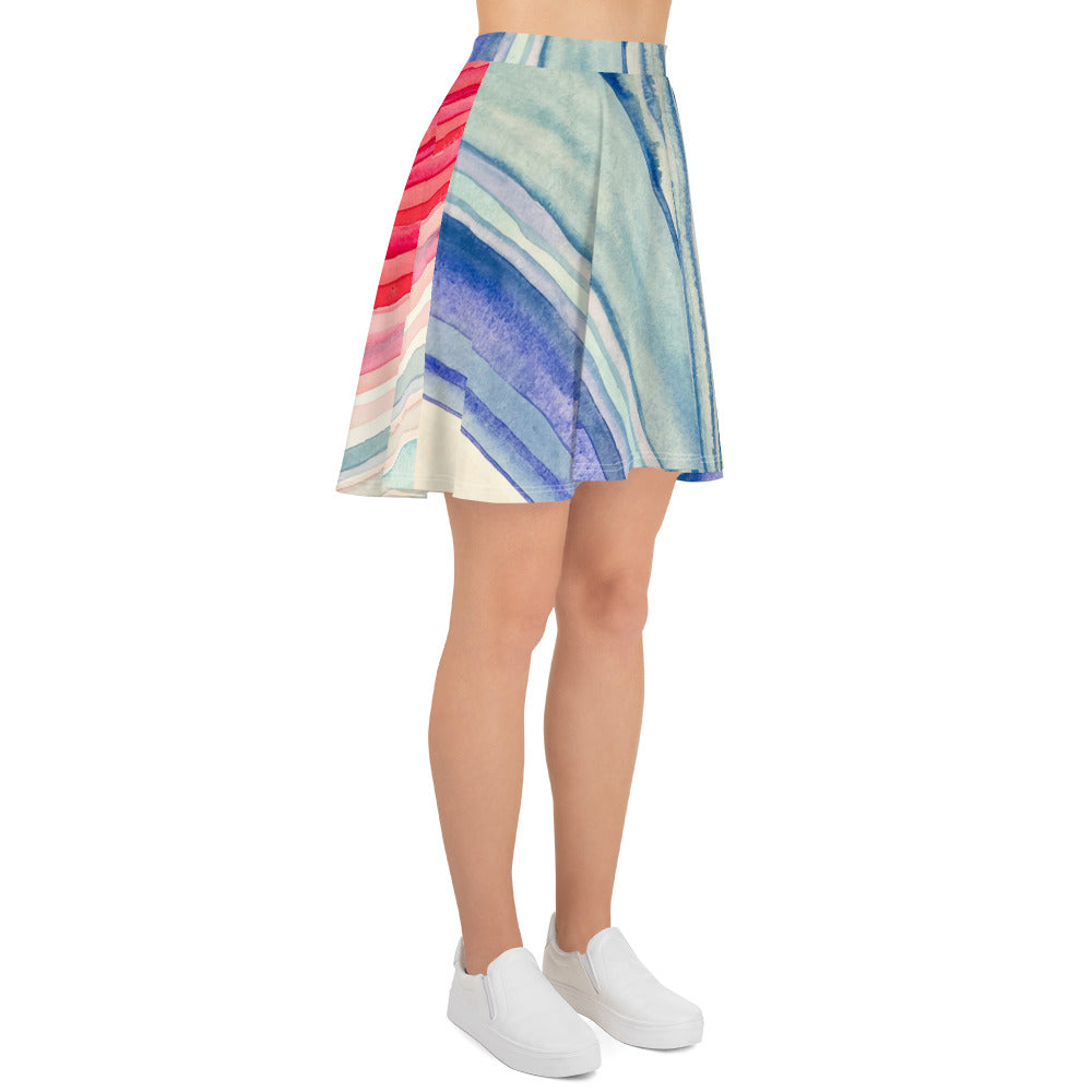 Climate Stripes Skater Skirt