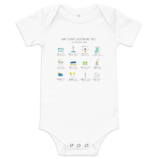 Clean Energy Zodiac Baby Onesie