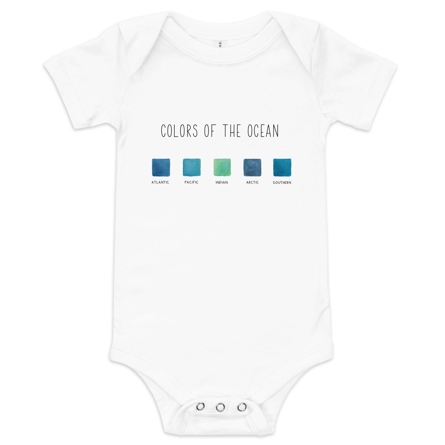 Colors of the Ocean Baby short sleeve one piece