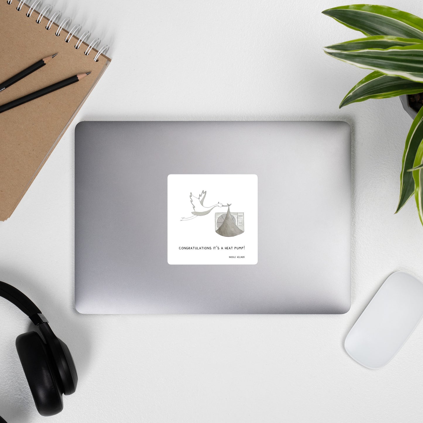 It's a heat pump! Stickers