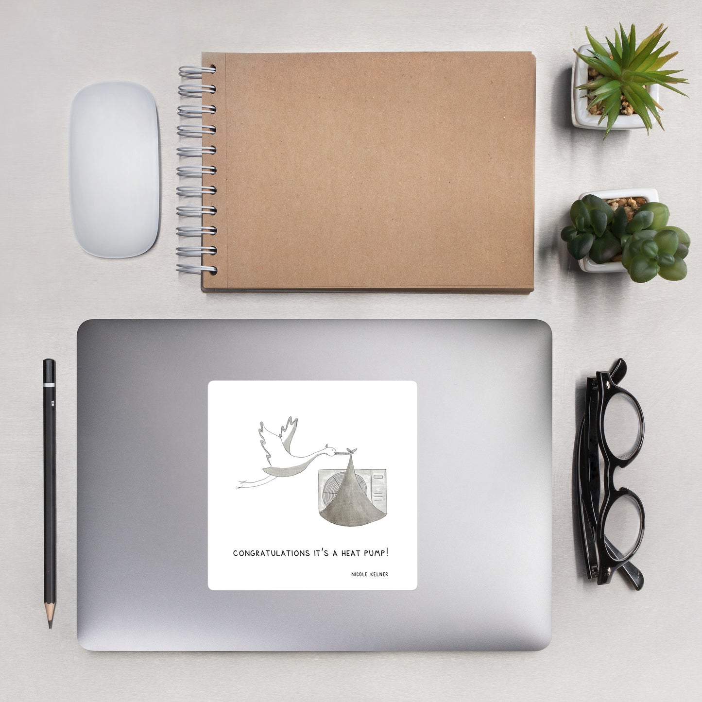 It's a heat pump! Stickers