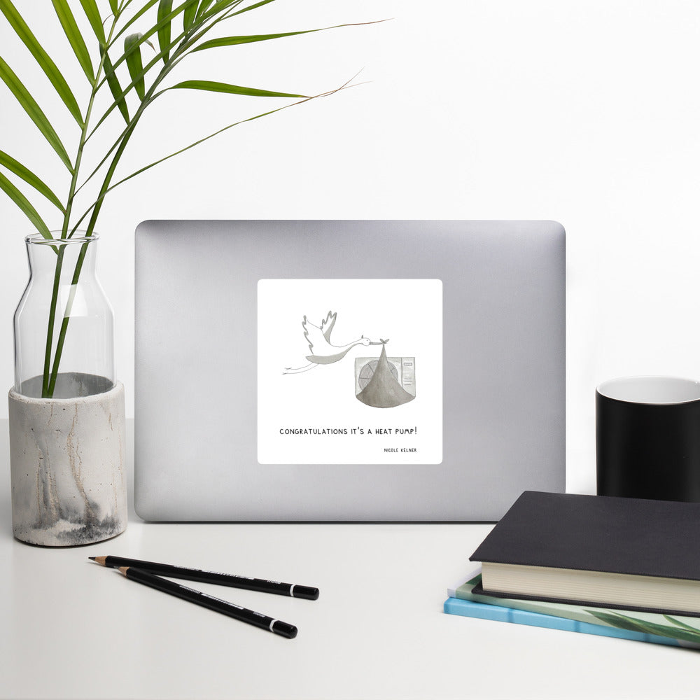 It's a heat pump! Stickers