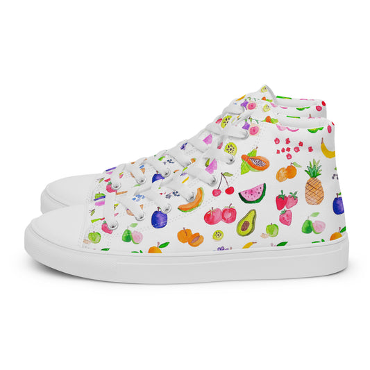 Men’s high top canvas fruit shoes