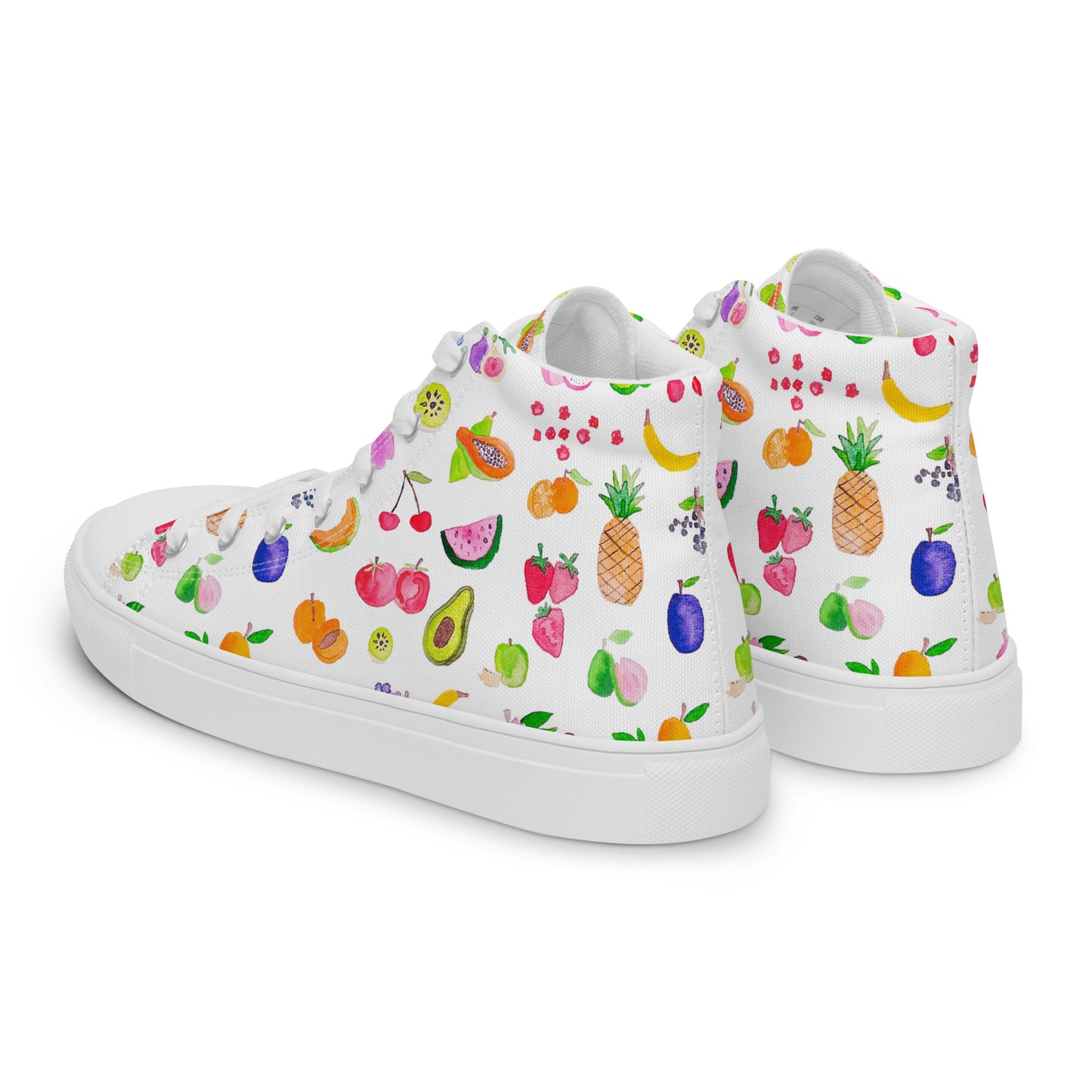 Men’s high top canvas fruit shoes