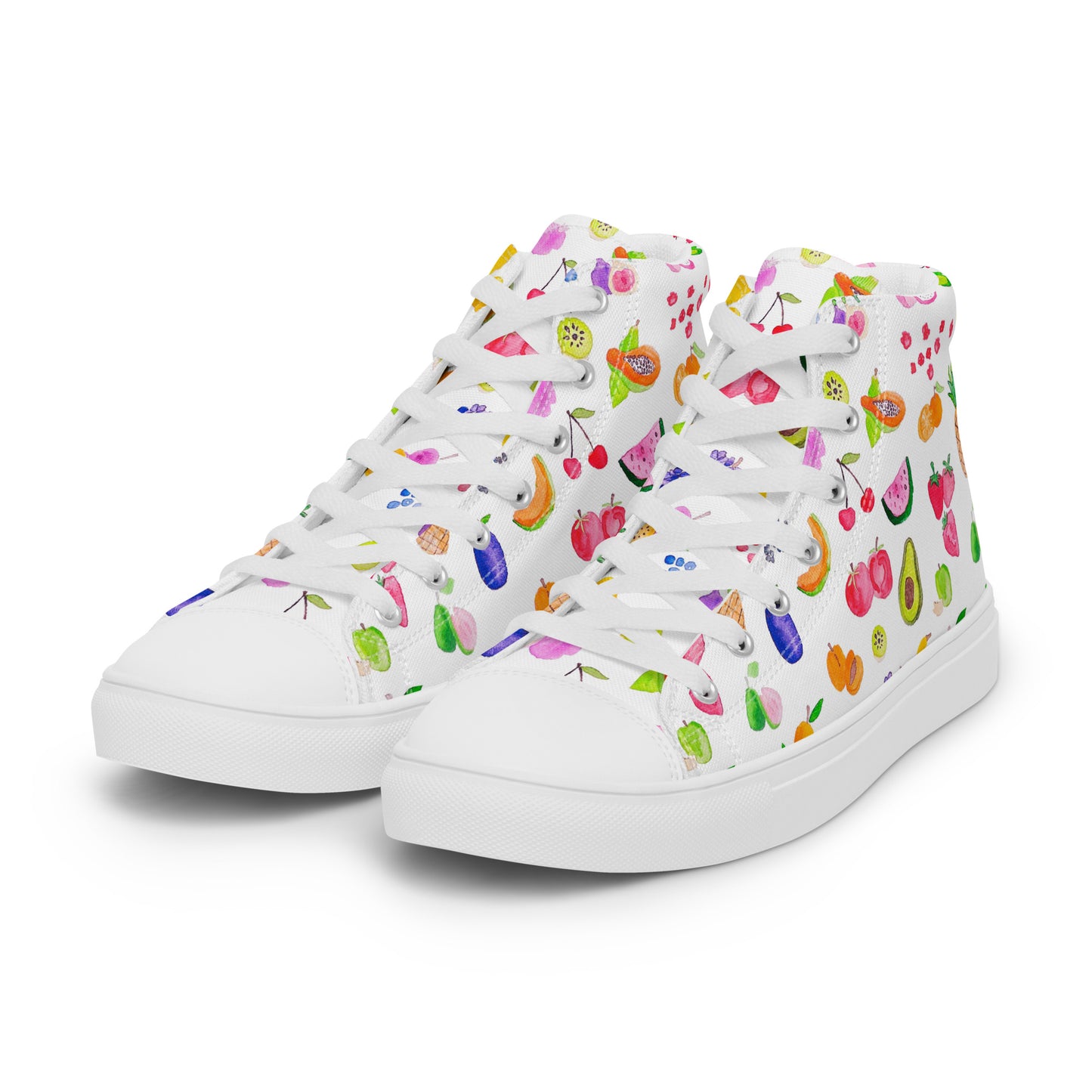 Men’s high top canvas fruit shoes