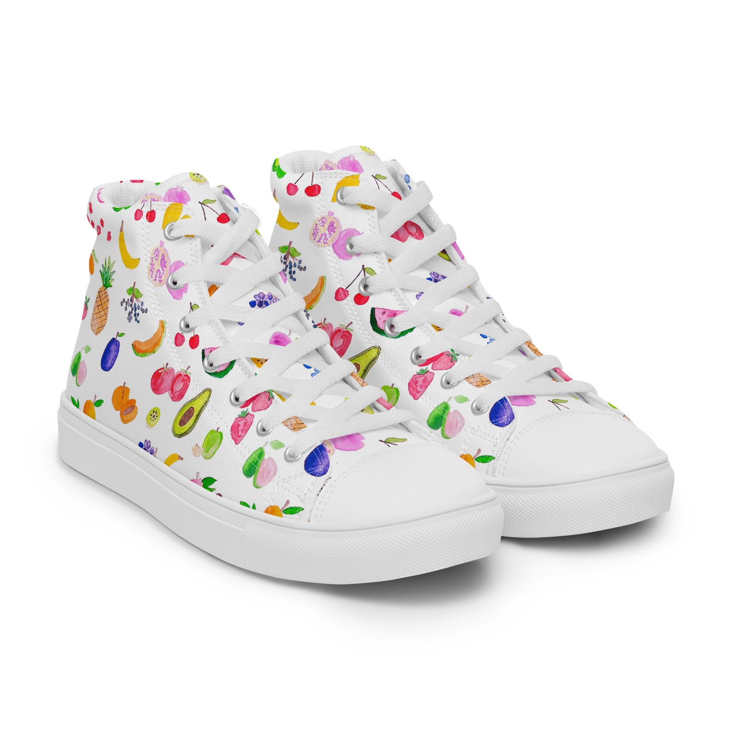 Men’s high top canvas fruit shoes