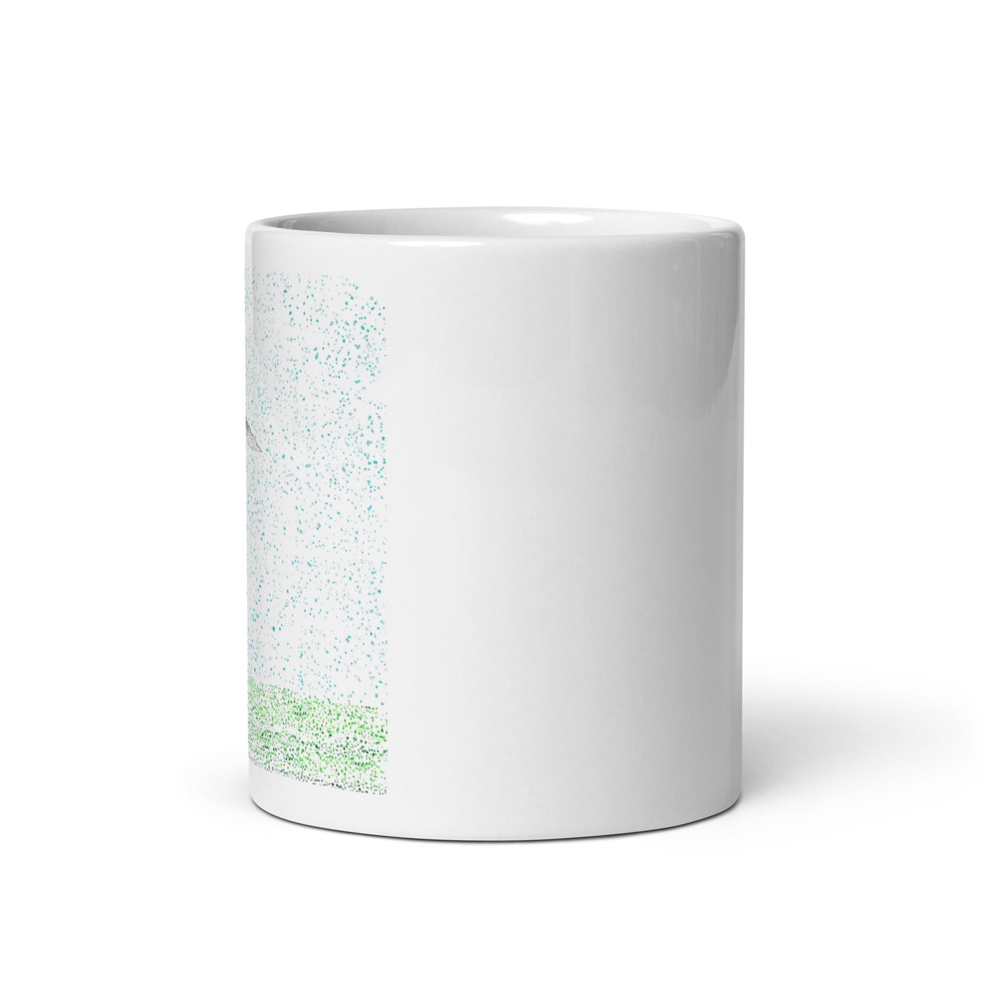 Dots and Watts Wind Turbine Pointillism Mug