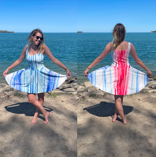 Climate Stripes Dress