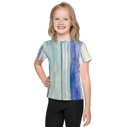 Climate Stripes Kids crew neck t-shirt