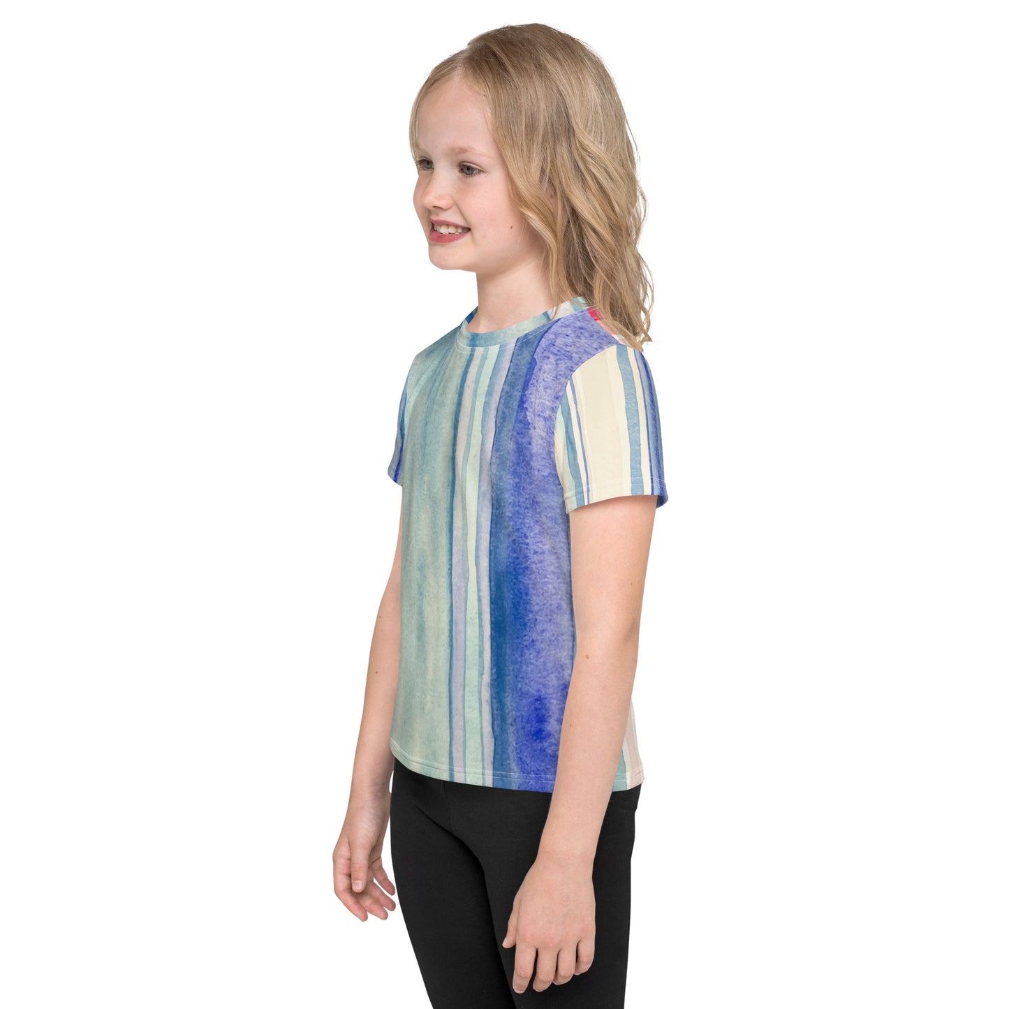 Climate Stripes Kids crew neck t-shirt