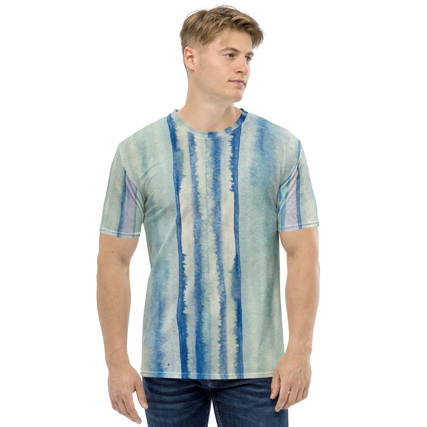 Men's Climate Stripes All over t-shirt