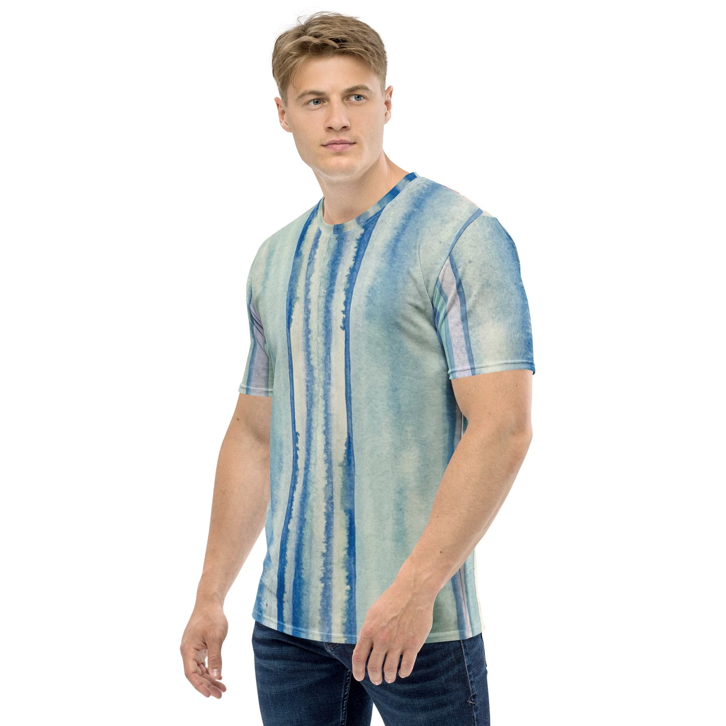 Men's Climate Stripes All over t-shirt
