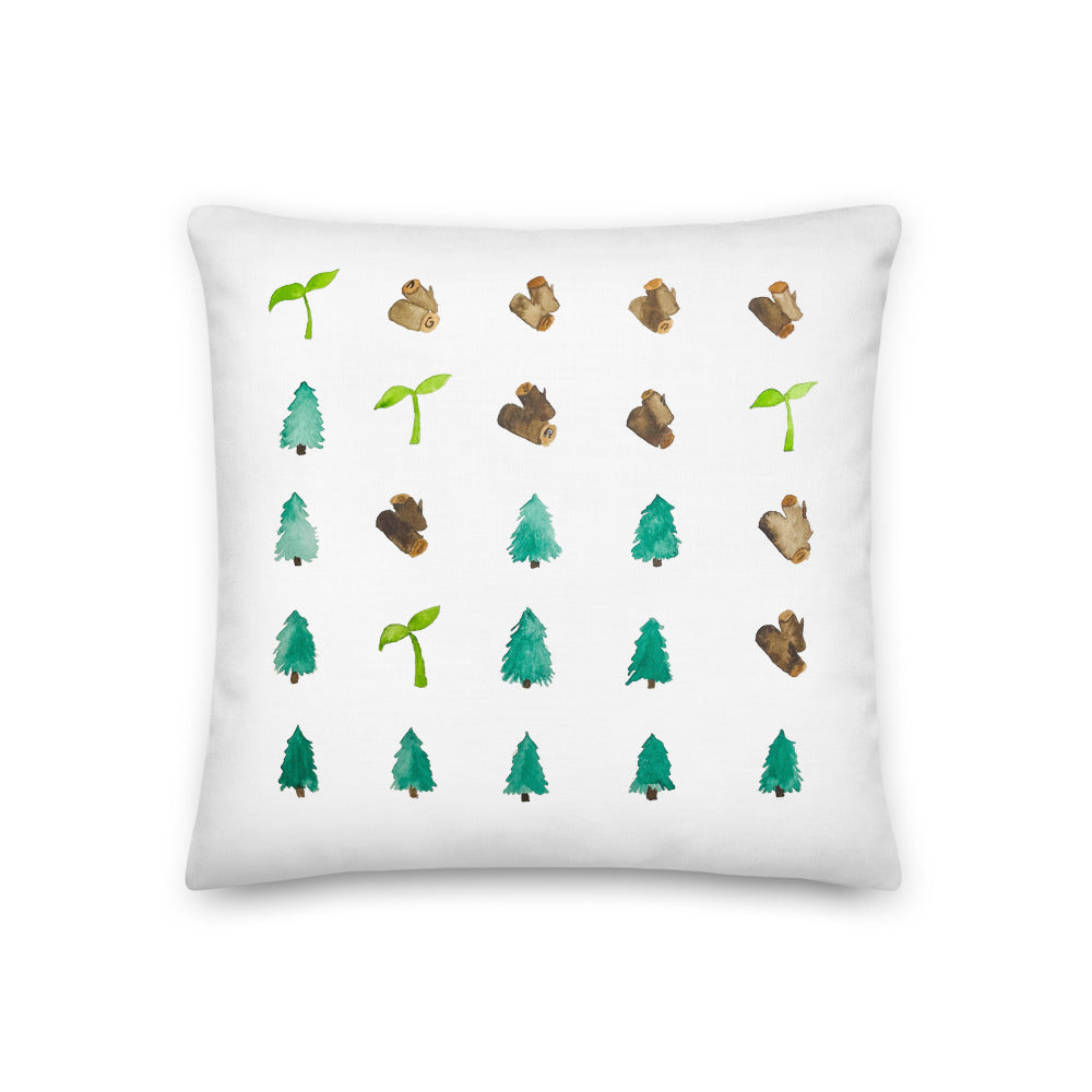 Not a Wordle, Just trying to Stop Deforestation Pillow