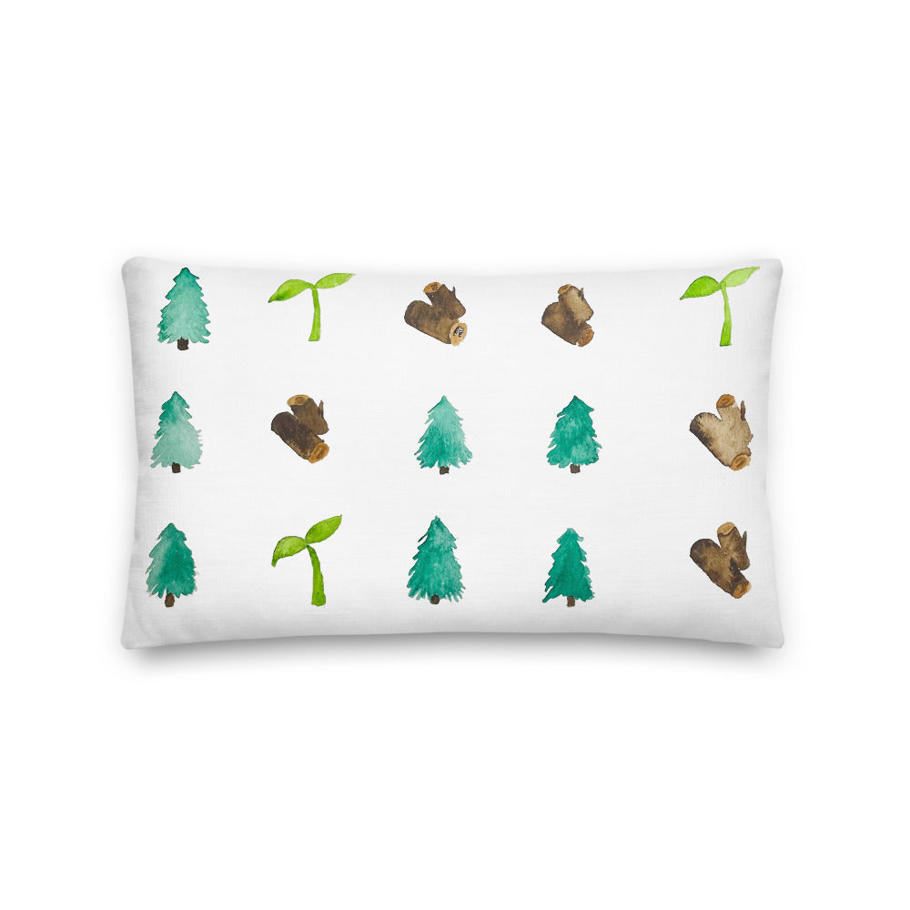 Not a Wordle, Just trying to Stop Deforestation Pillow