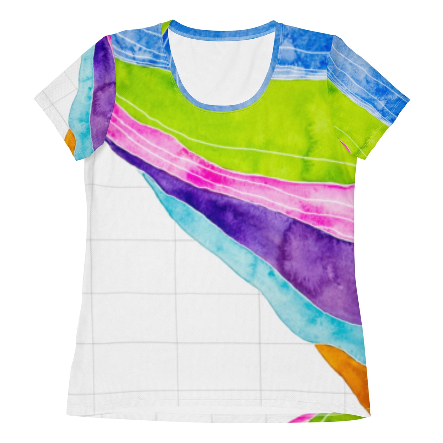 MAC Curve All-Over Print Women's Athletic T-shirt