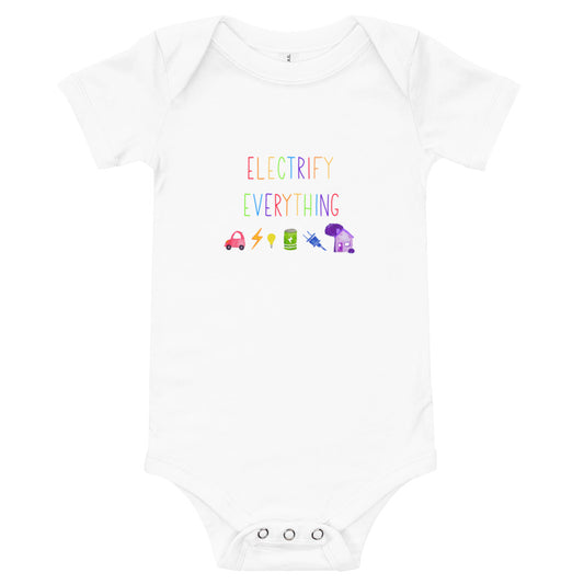 Electrify Everything Rainbow Onesie