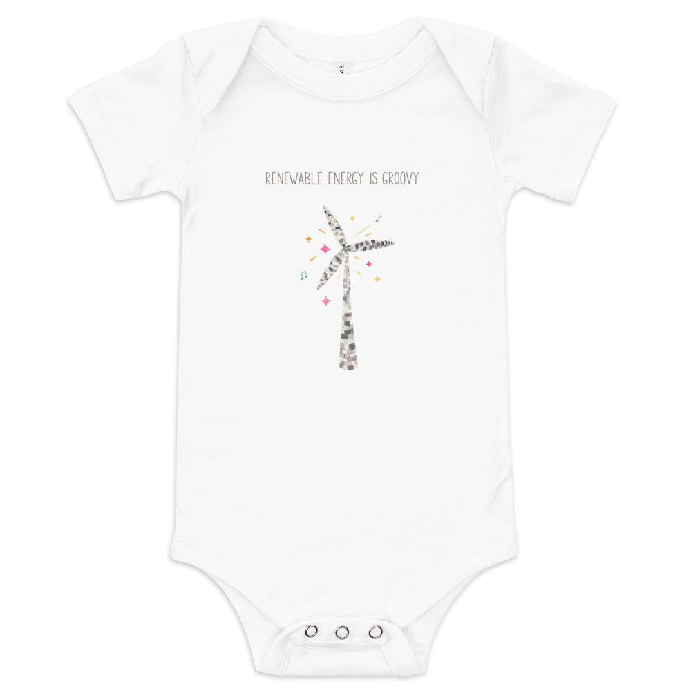 Renewable Energy is Groovy Baby Onesie
