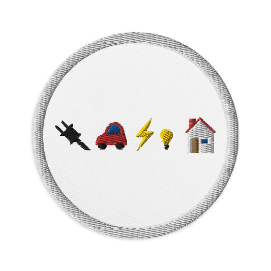 Embroidered Electrify Everything Patches
