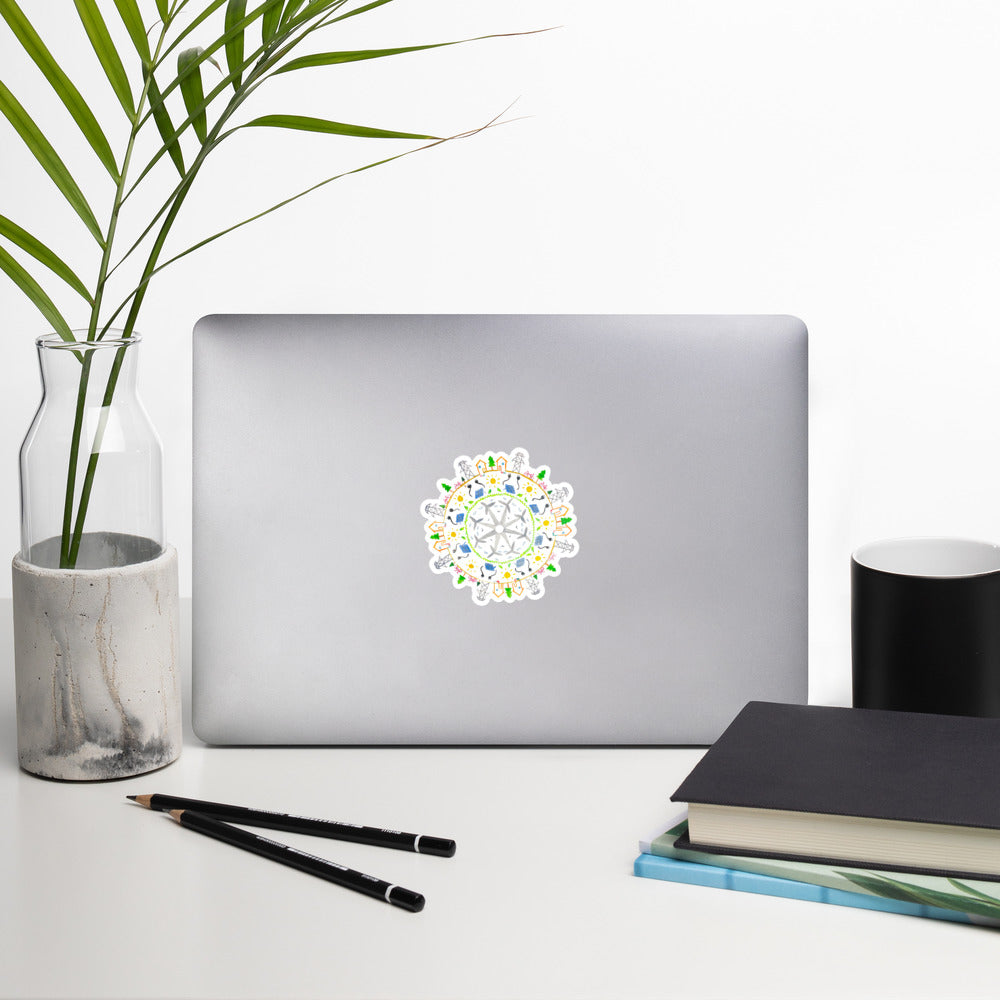 Climate Mandala Bubble-free stickers