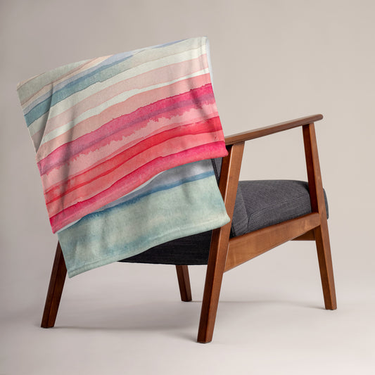 Climate Stripes Throw Blanket