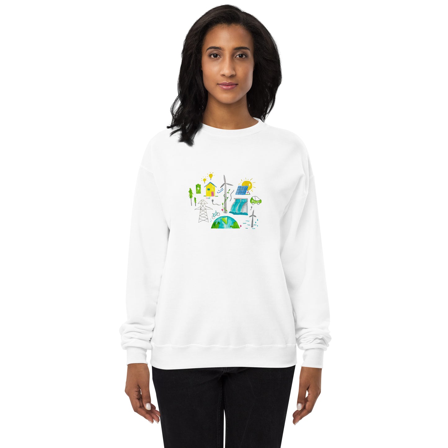 Renewable Energy Unisex fleece sweatshirt