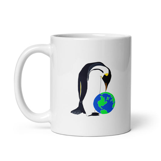 Earth Day White glossy mug