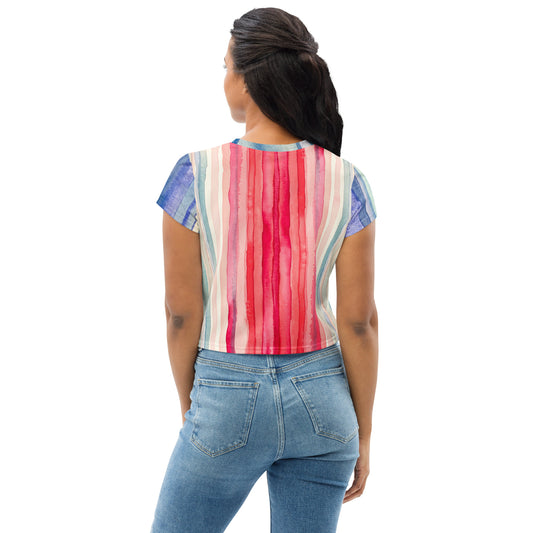 Climate Stripes Crop Top