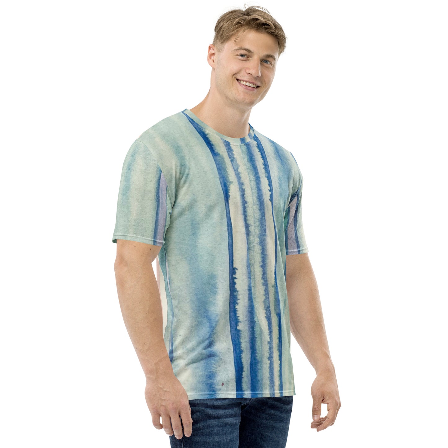 Men's Climate Stripes All over t-shirt