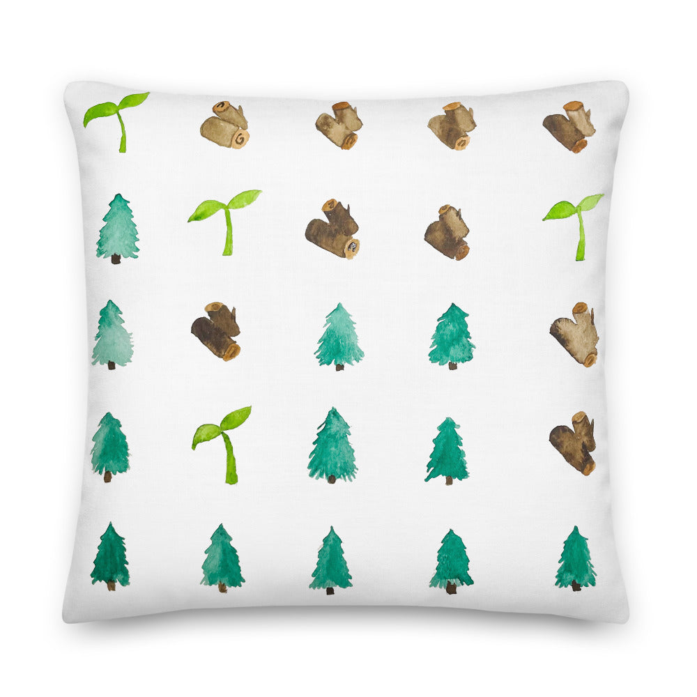 Not a Wordle, Just trying to Stop Deforestation Pillow