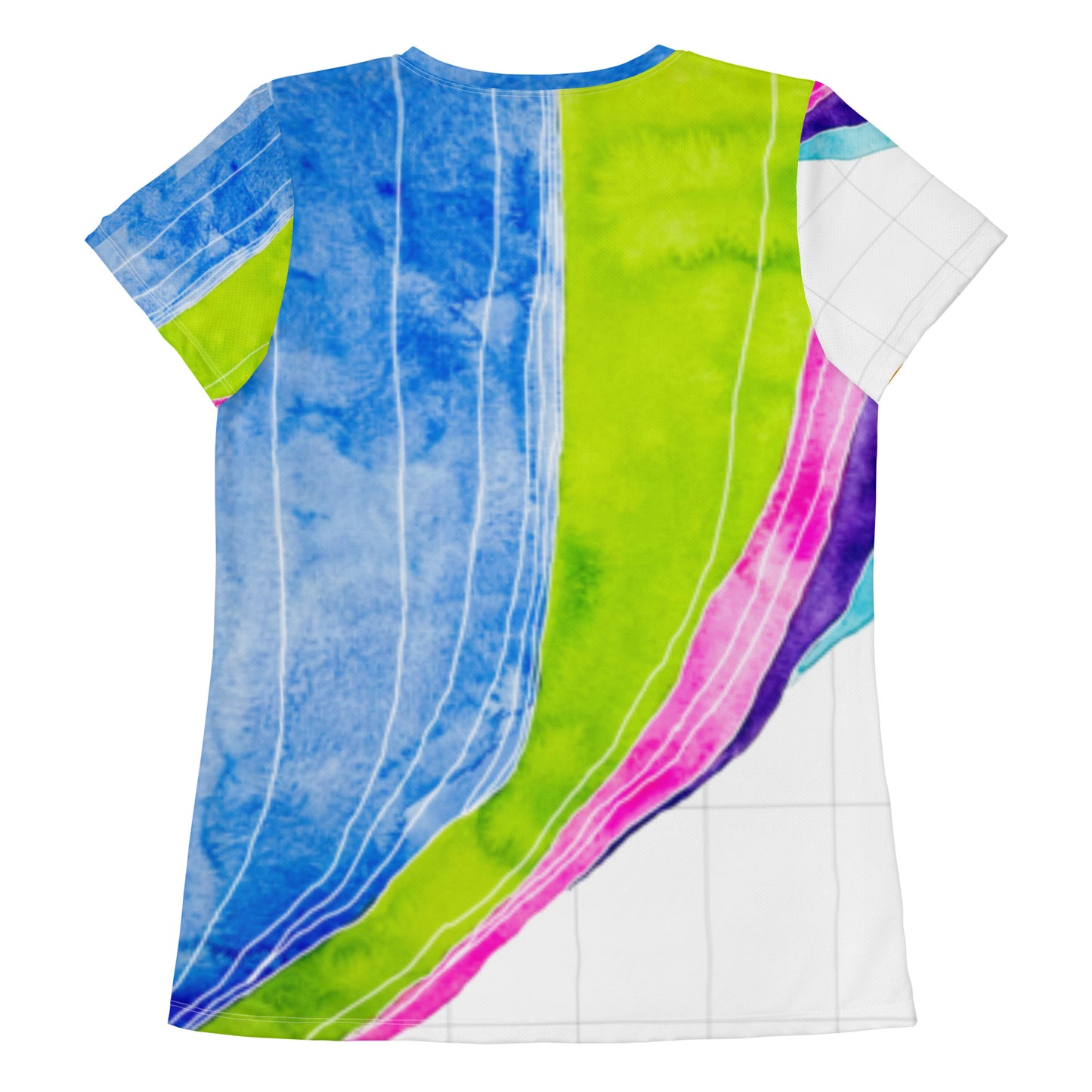 MAC Curve All-Over Print Women's Athletic T-shirt