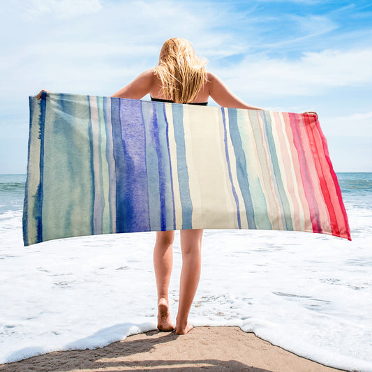 Climate Stripes Beach Towel