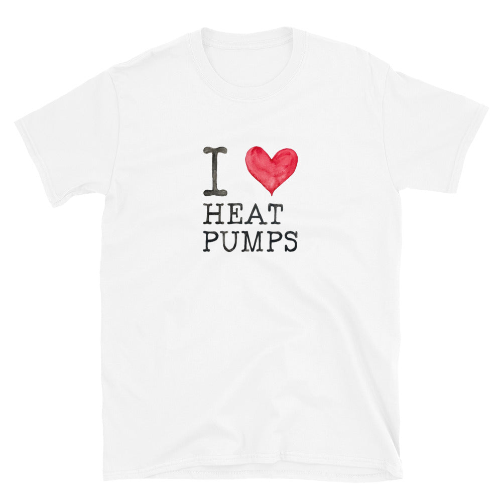 I Heart Heat Pumps Unisex Climate T-Shirt