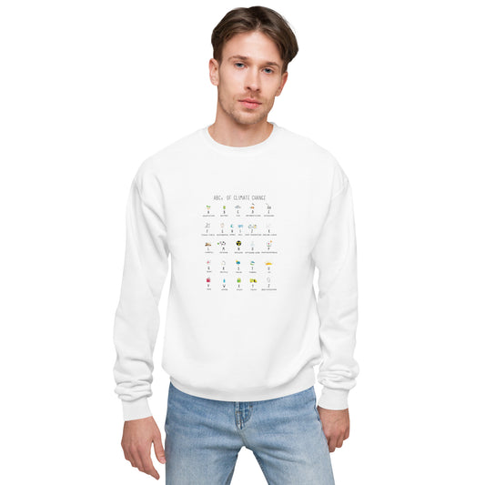 ABCs of Climate Unisex fleece sweatshirt