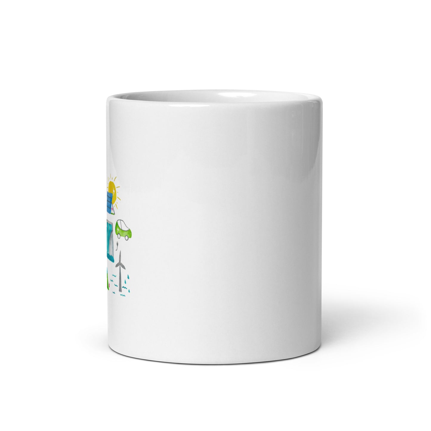 Renewable Energy White glossy mug