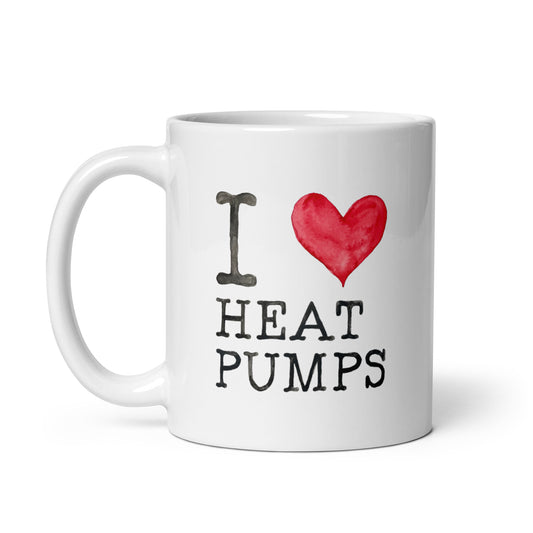 I Heart Heat Pumps mug